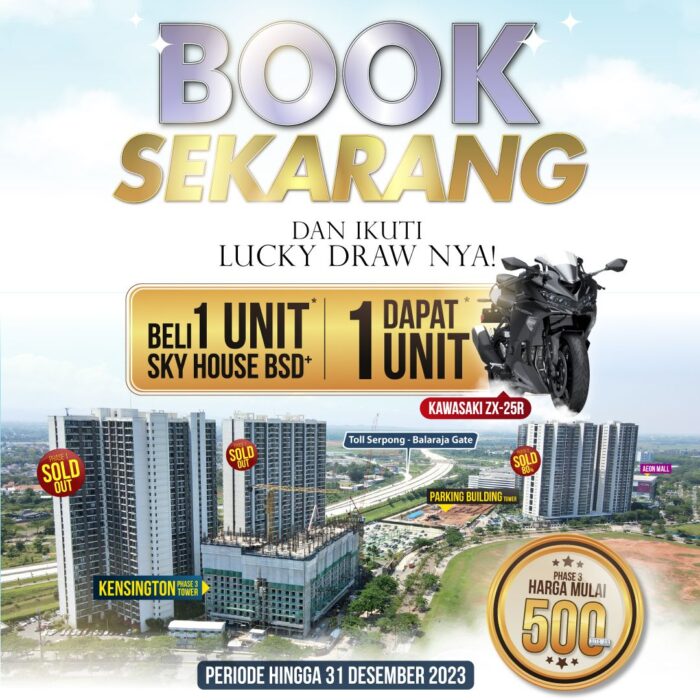 Beli 1 Unit Sky House BSD+ Dapat 1 Unit Kawasaki ZX-25R